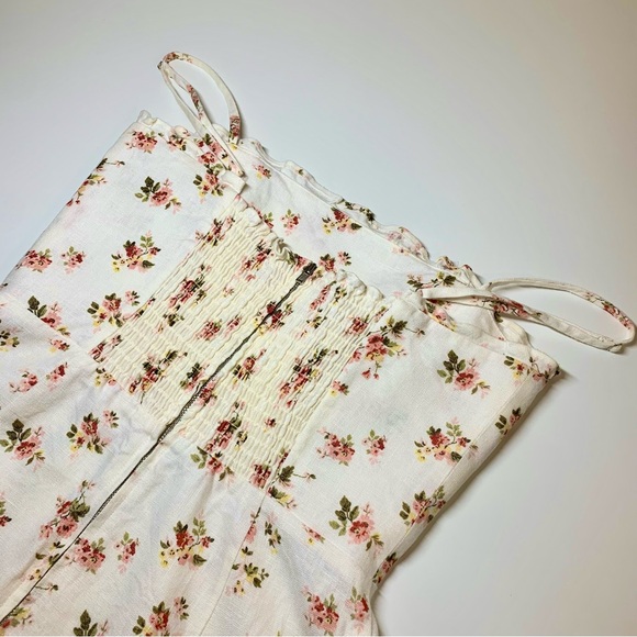 Reformation | Ava Ruffle Linen Mini Dress - Picture 5 of 15